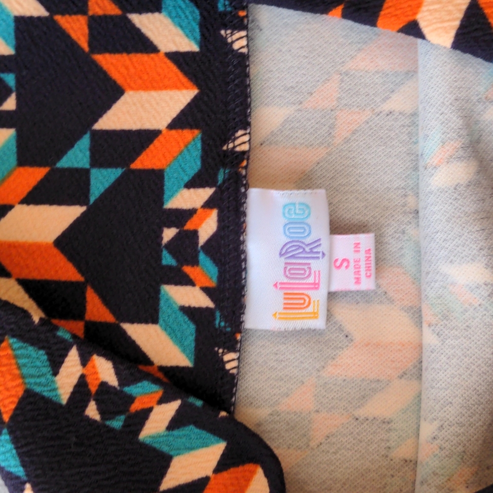 LuLaRoe Cassie Skirt - Geometric Pattern - Picture 4 of 5